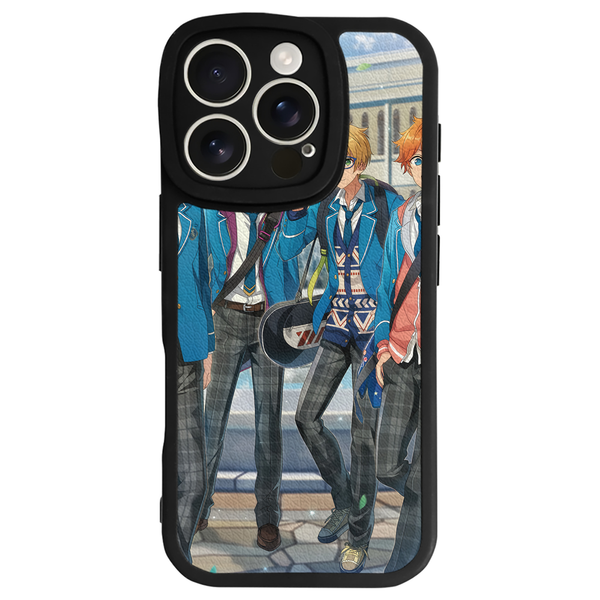（画像用） あんさんぶるスターズ! Ensemble Stars 【iPhone 16シリーズ対応】シリコンスマホケース（レザー調） 材質：シリコン